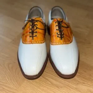 FootJoy | Shoes | Footjoy Vintage White And Orange Saddle  display picture 2